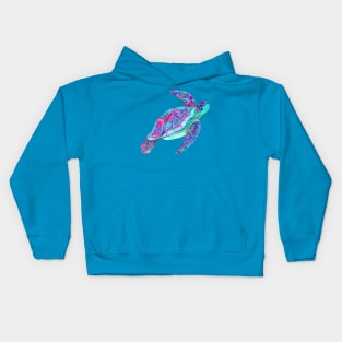 Swimming Sea Turtle Kids Hoodie